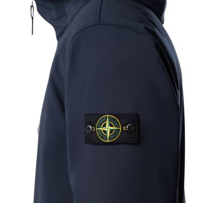 Куртка Stone Island SOFT SHELL-R_E.DYE Navy купить в интернет-магазине Kicksmania