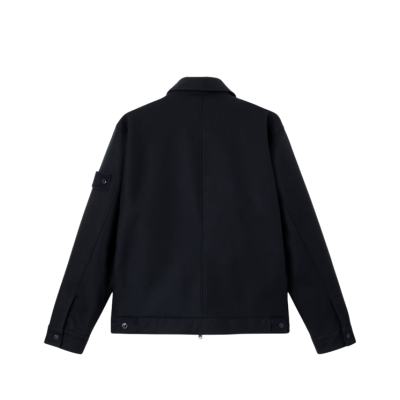 БОМБЕР STONE ISLAND FLANNEL GHOST NAVY купить в интернет-магазине Kicksmania