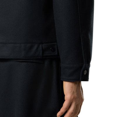 БОМБЕР STONE ISLAND FLANNEL GHOST NAVY купить в интернет-магазине Kicksmania