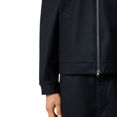 БОМБЕР STONE ISLAND FLANNEL GHOST NAVY купить в интернет-магазине Kicksmania