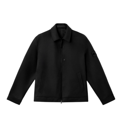 БОМБЕР STONE ISLAND FLANNEL GHOST BLACK купить в интернет-магазине Kicksmania