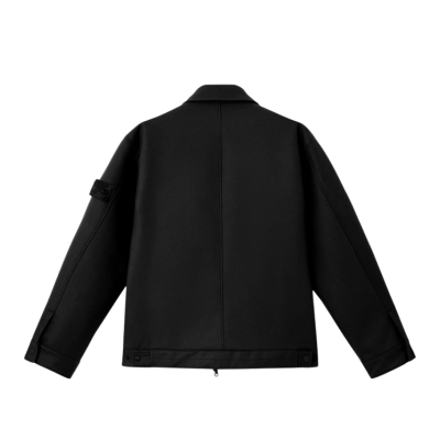 БОМБЕР STONE ISLAND FLANNEL GHOST BLACK купить в интернет-магазине Kicksmania