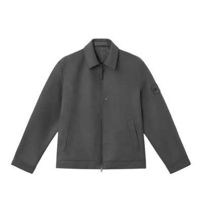 БОМБЕР STONE ISLAND FLANNEL GHOST DARK GREY купить в интернет-магазине Kicksmania