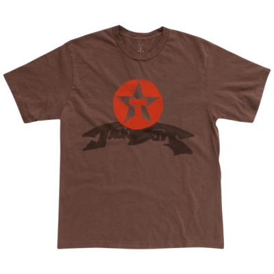 Футболка Travis Scott JACKBOYS 2 Brown T Red купить в интернет-магазине Kicksmania