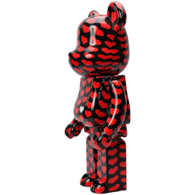 BearBrick Black Heart 1000% купить в интернет-магазине Kicksmania
