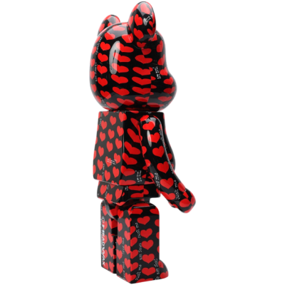 BearBrick Black Heart 1000% купить в интернет-магазине Kicksmania
