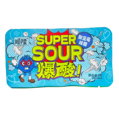 Конфеты Super Sour Blueberry купить в интернет-магазине Kicksmania