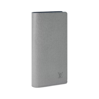 Кошелек Louis Vuitton Brazza Cuir Taiga Silver купить в интернет-магазине Kicksmania