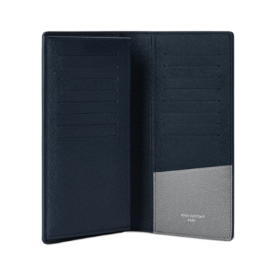 Кошелек Louis Vuitton Brazza Cuir Taiga Silver купить в интернет-магазине Kicksmania