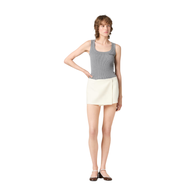 Топ Miu Miu Cotton Knit Tank Grey купить в интернет-магазине Kicksmania