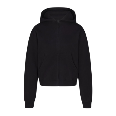 Толстовка SKIMS Cotton Fleece Classic Zip Up Onyx купить в интернет-магазине Kicksmania