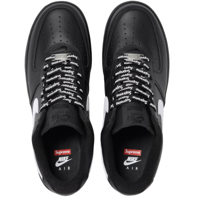 Supreme x Air Force 1 Low Black White купить в интернет-магазине Kicksmania
