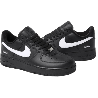 Supreme x Air Force 1 Low Black White купить в интернет-магазине Kicksmania