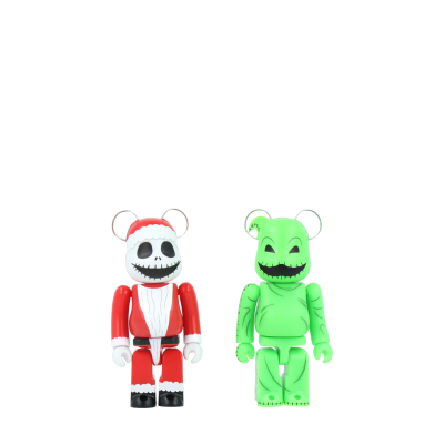 Bearbrick Santa Jack & Oogie Boogie 100% 2-Pack купить в интернет-магазине Kicksmania