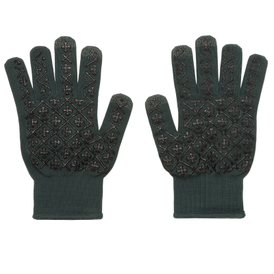 Перчатки CHROME HEARTS CHECKMATE WORK GREEN купить в интернет-магазине Kicksmania