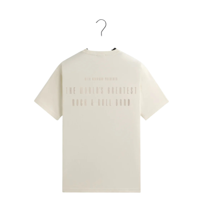 Футболка KITH x Rolling Stones Monogram Tongue Cream купить в интернет-магазине Kicksmania