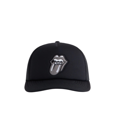 Кепка KITH x Rolling Stones Nolan Trucker Black купить в интернет-магазине Kicksmania