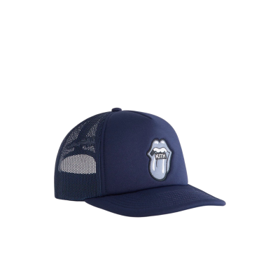 Кепка KITH x Rolling Stones Nolan Trucker Navy купить в интернет-магазине Kicksmania