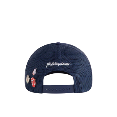 Кепка KITH x Rolling Stones Nolan Trucker Navy купить в интернет-магазине Kicksmania
