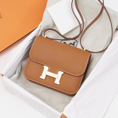 Сумка Hermes Constance 18 Mini Gold GHW купить в интернет-магазине Kicksmania