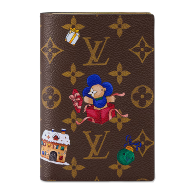 Обложка для паспорта Louis Vuitton Charms Christmas 2025 Iced Gold купить в интернет-магазине Kicksmania