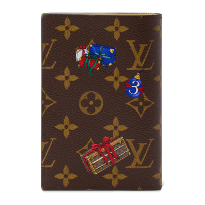 Обложка для паспорта Louis Vuitton Charms Christmas 2025 Iced Gold купить в интернет-магазине Kicksmania