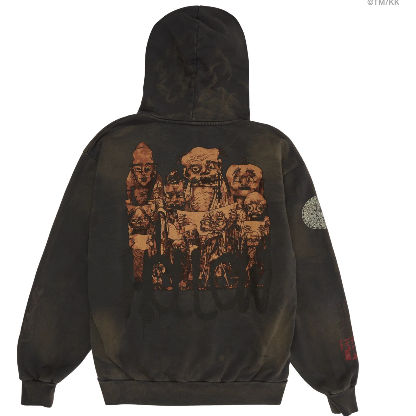 トップス Travis Scott X Takashimurakami Hoodie Толстовка Толстовка TRAVIS SCOTT X TAKASHI MURAKAMI HOLLOW HOODIE
