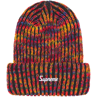 Шапка Supreme Rainbow Black купить в интернет-магазине Kicksmania