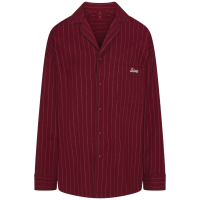 Комплект для сна SKIMS Heavy Flannel Merlot Stripe купить в интернет-магазине Kicksmania