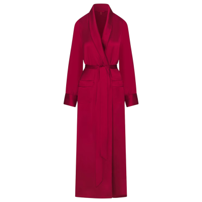 Длинный халат SKIMs Woven Shine Brick купить в интернет-магазине Kicksmania