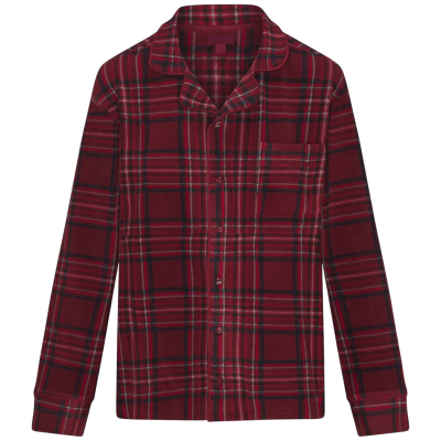 Комплект для сна SKIMS Fleece Sleep Merlot Red Plaid купить в интернет-магазине Kicksmania