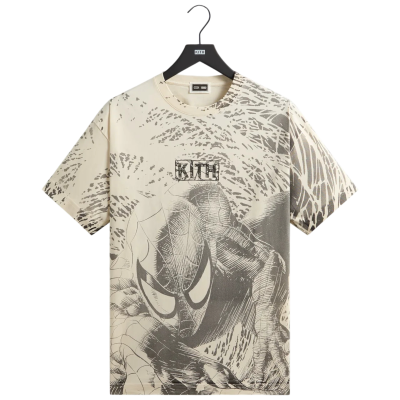 Футболка Kith x Marvel Spiderman All-Over Printed Vintage Tee купить в интернет-магазине Kicksmania