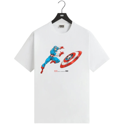 Футболка Kith x Marvel Captain America Vintage Tee купить в интернет-магазине Kicksmania