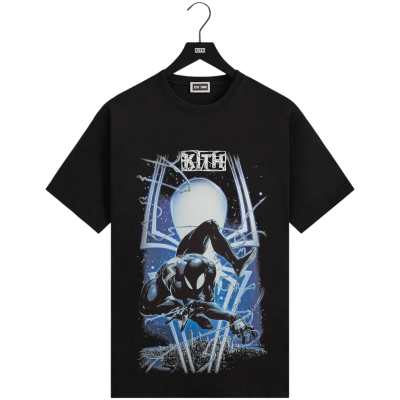 Футболка Kith x Marvel Symbiote Spiderman Vintage Tee купить в интернет-магазине Kicksmania