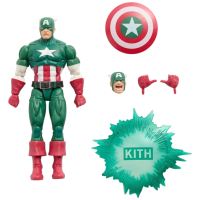 Фигурка Kith x Marvel Hasbro Legends Captain America купить в интернет-магазине Kicksmania