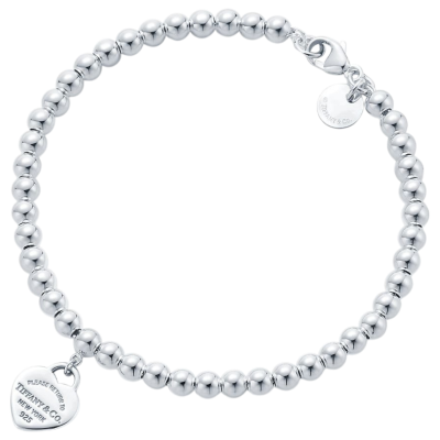 Браслет TIFFANY & CO Pink Heart Tag Bead Bracelet купить в интернет-магазине Kicksmania
