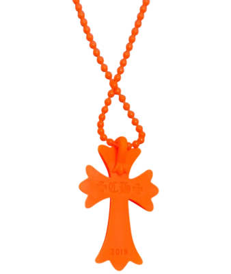 Оранжевая пластиковая подвеска Chrome Hearts купить в интернет-магазине Kicksmania