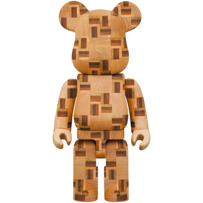 Bearbrick Karimoku Yosegi Chess 400% купить в интернет-магазине Kicksmania