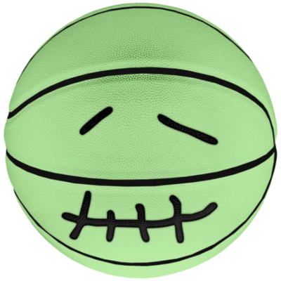 Баскетбольный мяч TRAVIS SCOTT SMILEY GLOW IN THE DARK купить в интернет-магазине Kicksmania