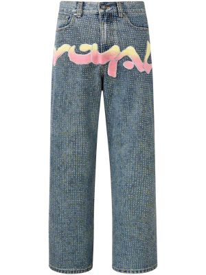 Джинсы Birth Of Royal Child Graffiti Logo Diamond купить в интернет-магазине Kicksmania