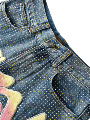 Джинсы Birth Of Royal Child Graffiti Logo Diamond купить в интернет-магазине Kicksmania