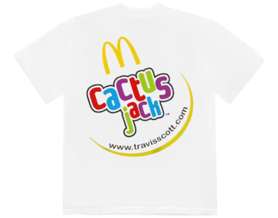 Футболка Travis Scott x McDonalds White купить в интернет-магазине Kicksmania