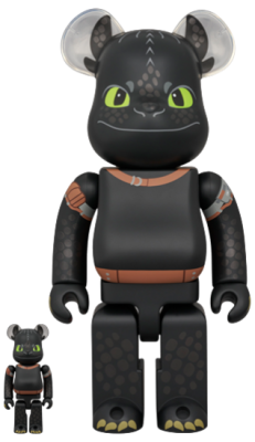 Bearbrick Dragons Toothless 400% + 100% купить в интернет-магазине Kicksmania
