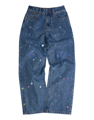 Джинсы Birth Of Royal Child 20K Diamond Stellar BLUE купить в интернет-магазине Kicksmania