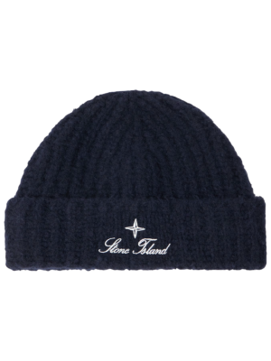 Шапка Stone Island Navy купить в интернет-магазине Kicksmania