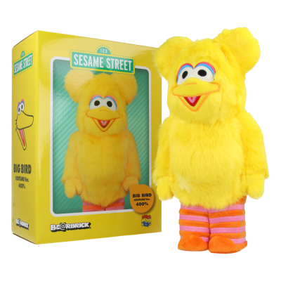 BearBrick x Sesame Street Big Bird Costume Version 400% купить в интернет-магазине Kicksmania