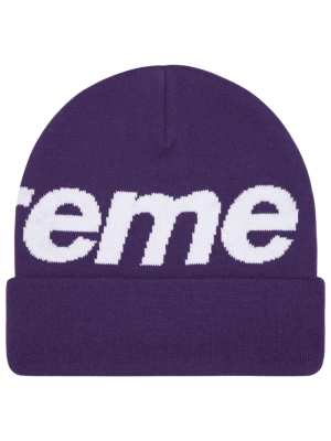 Шапка Supreme Big Logo Purple купить в интернет-магазине Kicksmania
