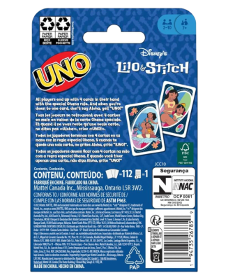 Карточная игра UNO x Disney’s Lilo and Stitch купить в интернет-магазине Kicksmania