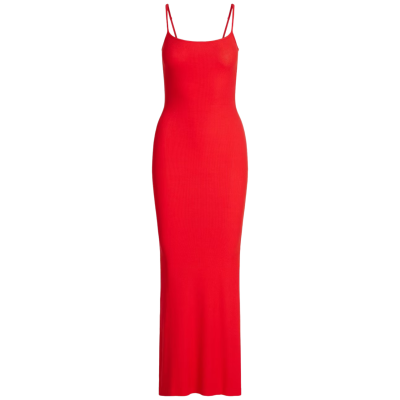Платье SKIMS LONG SLIP DRESS Cherry купить в интернет-магазине Kicksmania