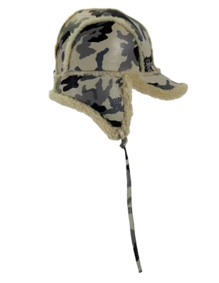 Кепка Supreme Shearling Lined Earflap Snow Camo купить в интернет-магазине Kicksmania